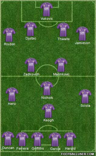 Perth Glory Formation 2014