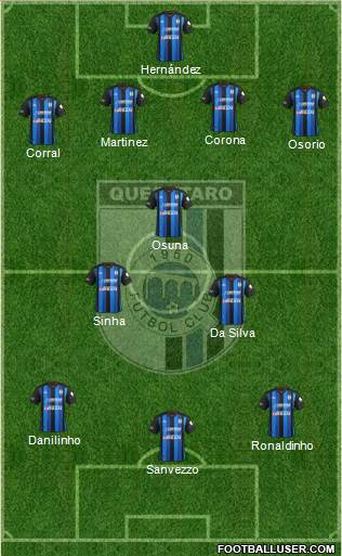 Club de Fútbol Gallos Blancos Formation 2014