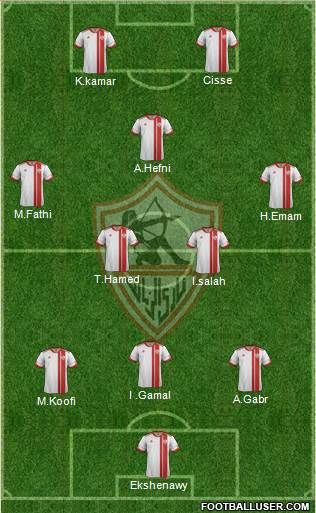 Zamalek Sporting Club Formation 2014