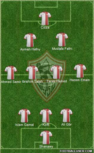 Zamalek Sporting Club Formation 2014