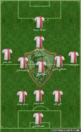 Zamalek Sporting Club Formation 2014