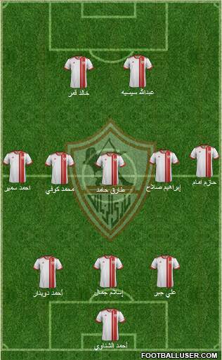 Zamalek Sporting Club Formation 2014