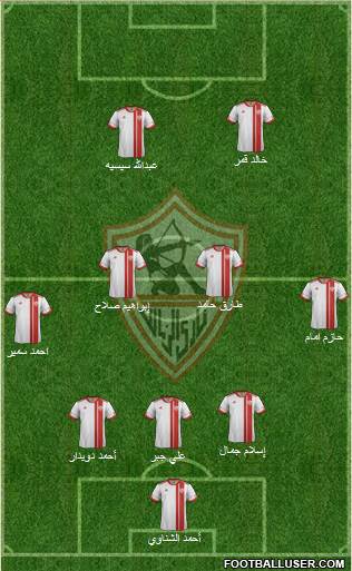 Zamalek Sporting Club Formation 2014