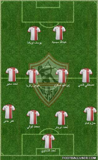 Zamalek Sporting Club Formation 2014