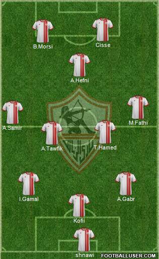 Zamalek Sporting Club Formation 2014