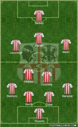 Athletic Club Ajaccien Football Formation 2014