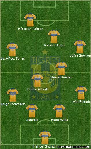 Club Universitario de Nuevo León Formation 2014