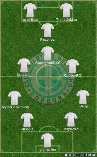 Belgrano de Córdoba Formation 2014