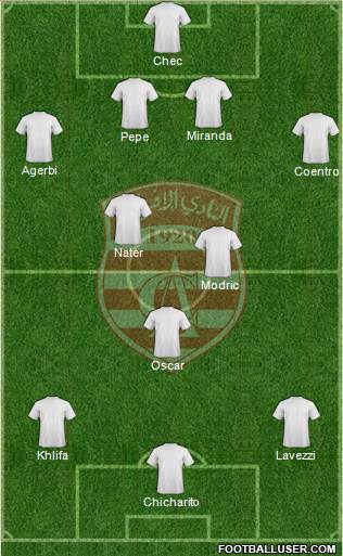 Club Africain Tunis Formation 2014