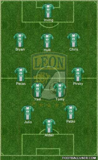 Club Deportivo León Formation 2014