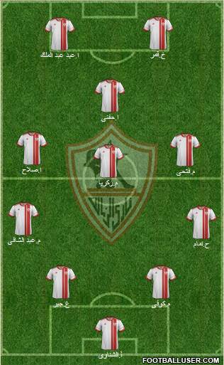 Zamalek Sporting Club Formation 2014