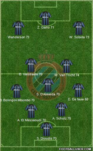 Club Brugge KV Formation 2014