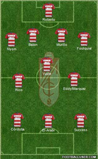 Granada C.F. Formation 2014