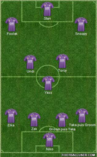 Perth Glory Formation 2014