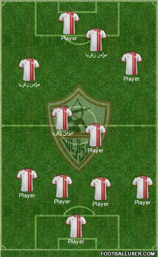 Zamalek Sporting Club Formation 2014