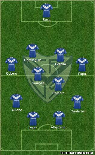 Vélez Sarsfield Formation 2014