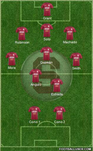 CD Saprissa Formation 2014