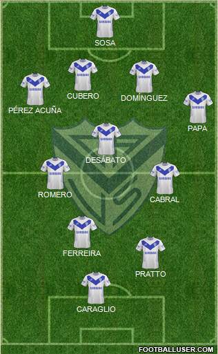 Vélez Sarsfield Formation 2014