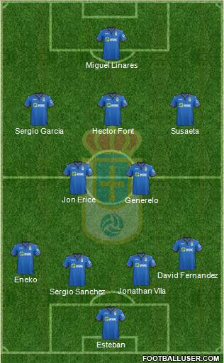 Real Oviedo S.A.D. Formation 2014