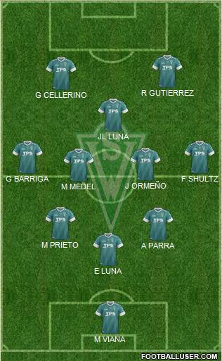 CD Santiago Wanderers S.A.D.P. Formation 2014