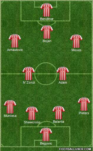 Stoke City Formation 2014