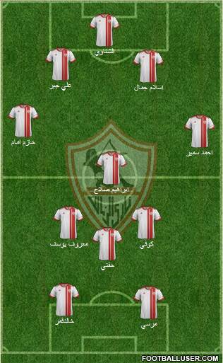 Zamalek Sporting Club Formation 2014