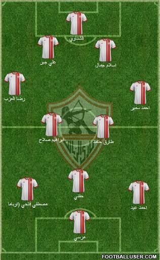 Zamalek Sporting Club Formation 2014