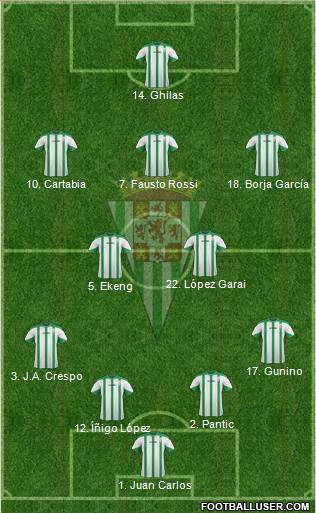 Córdoba C.F., S.A.D. Formation 2014