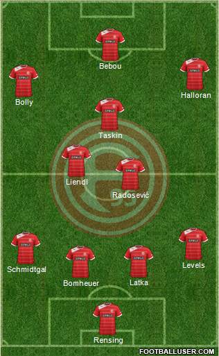 Fortuna Düsseldorf Formation 2014