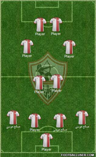 Zamalek Sporting Club Formation 2014