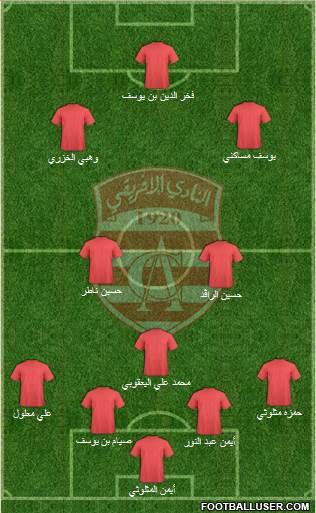 Club Africain Tunis Formation 2014