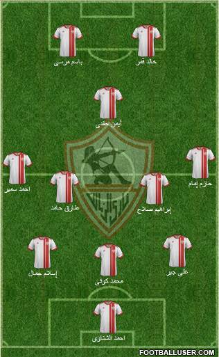 Zamalek Sporting Club Formation 2014