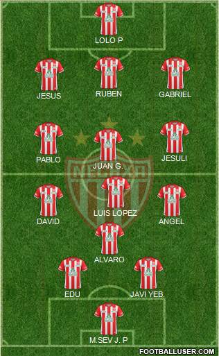 Club Deportivo Necaxa Formation 2014