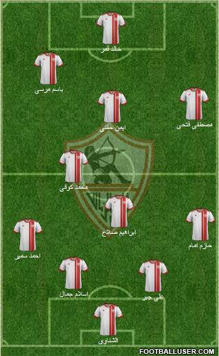 Zamalek Sporting Club Formation 2014