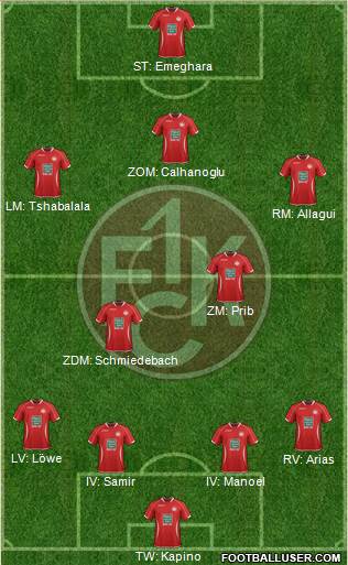 1.FC Kaiserslautern Formation 2014