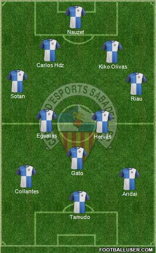 C.E. Sabadell Formation 2014