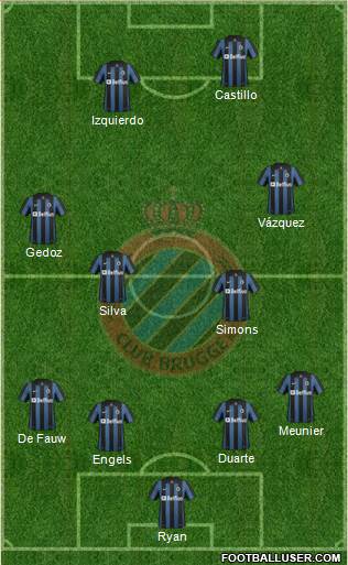 Club Brugge KV Formation 2014