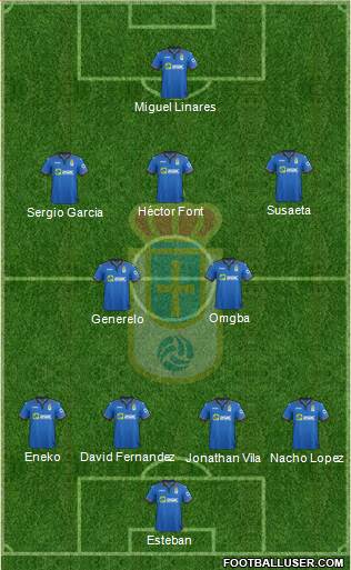 Real Oviedo S.A.D. Formation 2014