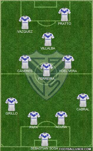 Vélez Sarsfield Formation 2014