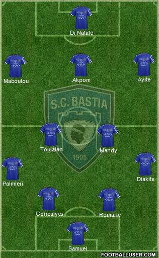 Sporting Club Bastia Formation 2014