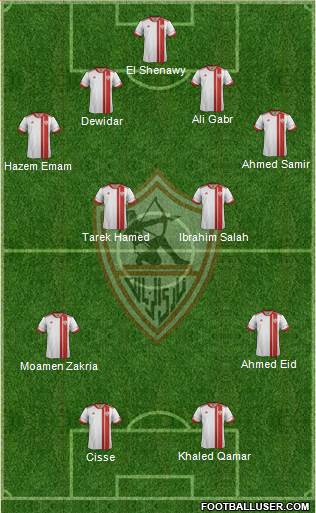 Zamalek Sporting Club Formation 2014