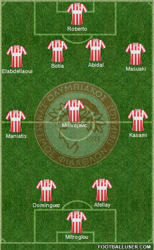 Olympiakos SF Piraeus Formation 2014