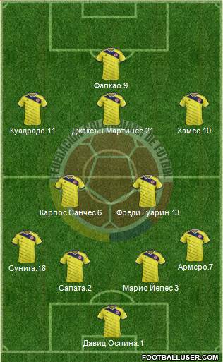 Colombia Formation 2014