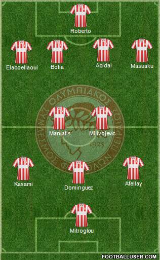 Olympiakos SF Piraeus Formation 2014