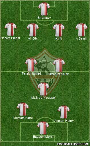 Zamalek Sporting Club Formation 2014