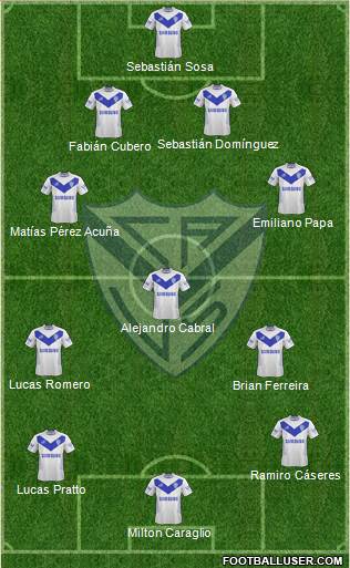 Vélez Sarsfield Formation 2014