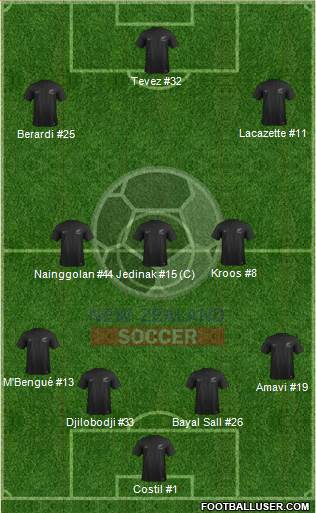 New Zealand Formation 2014