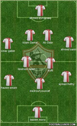 Zamalek Sporting Club Formation 2014