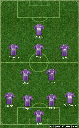 Perth Glory Formation 2014