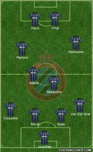 Club Brugge KV Formation 2014